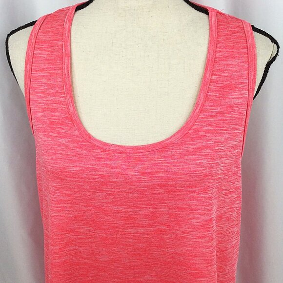 RBX Performance Tank Top Womens Size XL Pink Racerback Scoop Neck Space Dyed - Picture 5 of 7